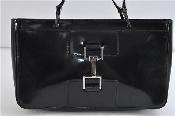 Authentic GUCCI Shoulder Hand Bag Purse Leather 0021132 Black 7382C