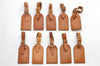 Authentic Louis Vuitton Name tag Beige 10Set LV 7382D