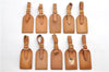 Authentic Louis Vuitton Name tag Beige 10Set LV 7384D