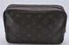 Auth Louis Vuitton Monogram Trousse Toilette 23 Clutch Hand Bag M47524 LV 7389D