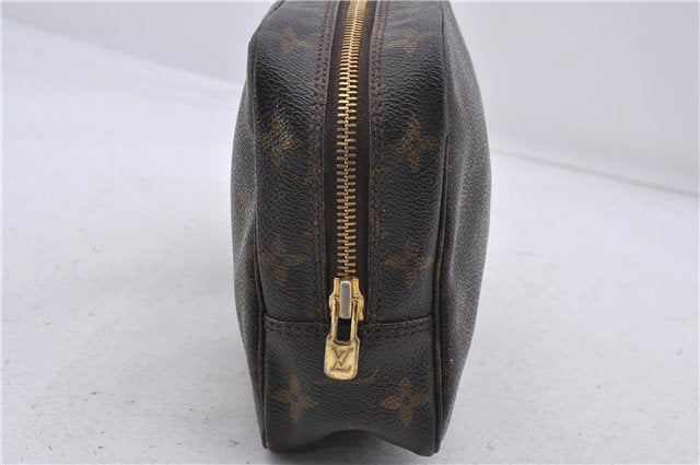 Auth Louis Vuitton Monogram Trousse Toilette 23 Clutch Hand Bag M47524 LV 7389D