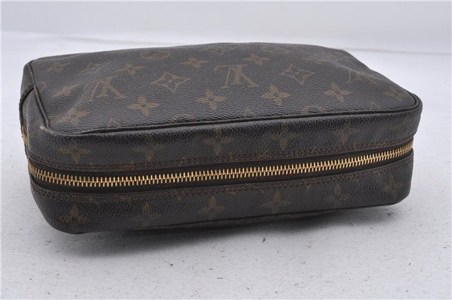 Auth Louis Vuitton Monogram Trousse Toilette 23 Clutch Hand Bag M47524 LV 7389D