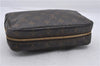 Auth Louis Vuitton Monogram Trousse Toilette 23 Clutch Hand Bag M47524 LV 7389D