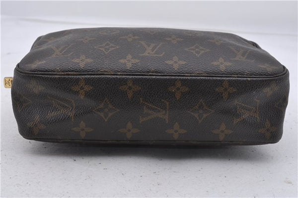 Auth Louis Vuitton Monogram Trousse Toilette 23 Clutch Hand Bag M47524 LV 7389D