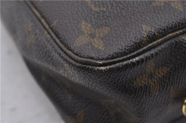 Auth Louis Vuitton Monogram Trousse Toilette 23 Clutch Hand Bag M47524 LV 7389D