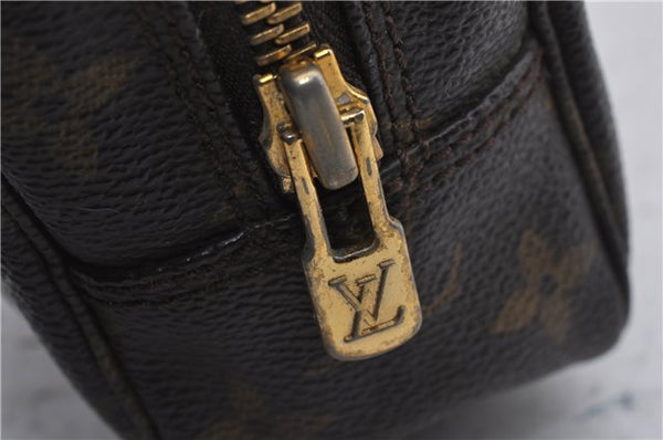 Auth Louis Vuitton Monogram Trousse Toilette 23 Clutch Hand Bag M47524 LV 7389D