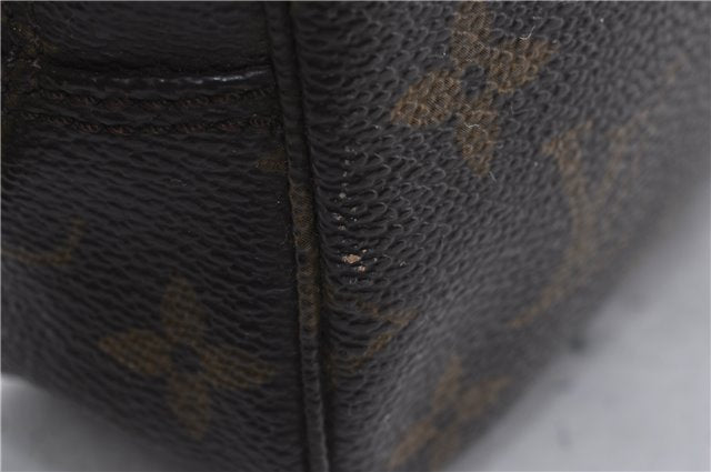 Auth Louis Vuitton Monogram Trousse Toilette 23 Clutch Hand Bag M47524 LV 7389D