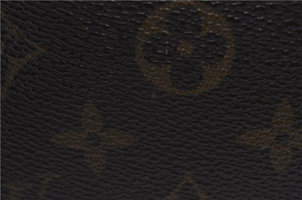 Auth Louis Vuitton Monogram Trousse Toilette 23 Clutch Hand Bag M47524 LV 7389D