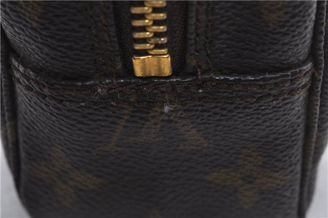 Auth Louis Vuitton Monogram Trousse Toilette 23 Clutch Hand Bag M47524 LV 7389D