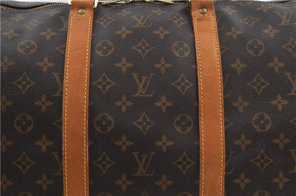 Authentic Louis Vuitton Monogram Keepall 55 Travel Boston Bag M41424 LV 7392D