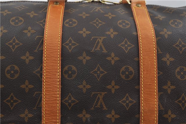 Authentic Louis Vuitton Monogram Keepall 55 Travel Boston Bag M41424 LV 7392D