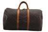 Authentic Louis Vuitton Monogram Keepall 50 Travel Boston Bag M41426 LV 7392F