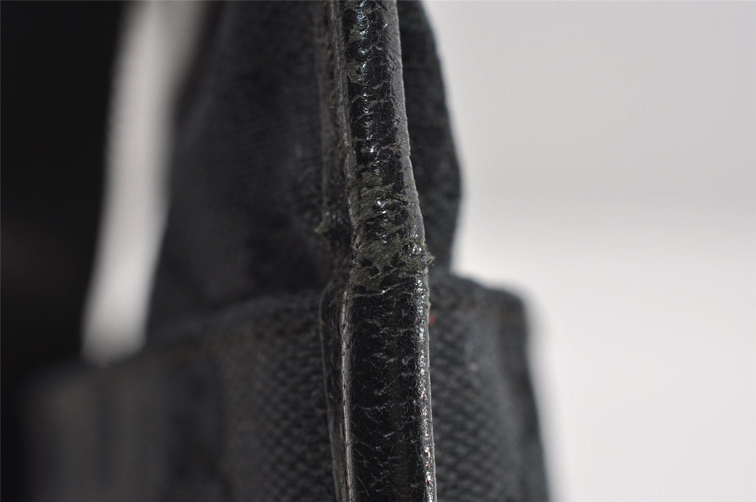 Authentic GUCCI Shoulder Cross Body Bag GG Canvas Leather 27639 Black 7392I