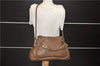 Authentic Chloe Paraty 2Way Shoulder Cross Body Hand Bag Brown 7393D