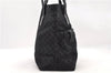 Authentic GUCCI Hand Bag Purse Suede Leather Black 7394C