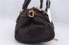 Authentic Chloe Paddington Leather Hand Bag Purple 7394D