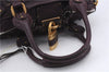 Authentic Chloe Paddington Leather Hand Bag Purple 7394D