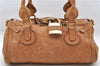 Authentic Chloe Paddington Leather Shoulder Hand Bag Brown 7395D