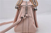 Authentic Chloe Paraty 2Way Shoulder Hand Bag Pink Beige 7396D