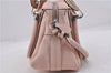 Authentic Chloe Paraty 2Way Shoulder Hand Bag Pink Beige 7396D