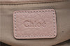 Authentic Chloe Paraty 2Way Shoulder Hand Bag Pink Beige 7396D