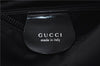 Authentic GUCCI Bamboo Vintage Hand Bag Purse Nylon Enamel Black 7398C