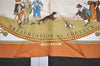 Authentic HERMES Carre 90 Scarf "PRESENTATION DE CHEVAVX" Silk Brown 7399I