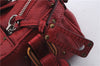 Authentic Chloe Paddington Leather Shoulder Hand Bag Red 7400D