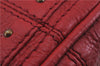 Authentic Chloe Paddington Leather Shoulder Hand Bag Red 7400D