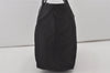 Authentic PRADA Vintage Nylon Tessuto Leather Shoulder Tote Bag Black 7401I