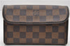 Authentic Louis Vuitton Damier Pochette Florentine S Waist Bag N51856 LV 7404E
