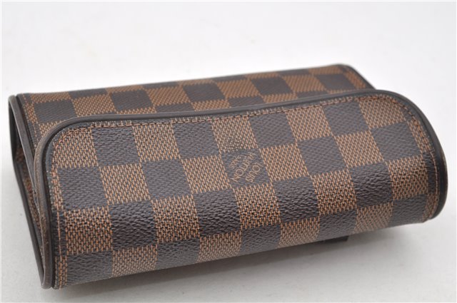 Authentic Louis Vuitton Damier Pochette Florentine S Waist Bag N51856 LV 7404E