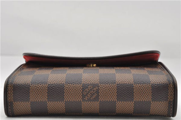 Authentic Louis Vuitton Damier Pochette Florentine S Waist Bag N51856 LV 7404E