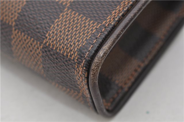 Authentic Louis Vuitton Damier Pochette Florentine S Waist Bag N51856 LV 7404E