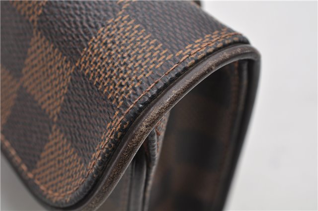 Authentic Louis Vuitton Damier Pochette Florentine S Waist Bag N51856 LV 7404E