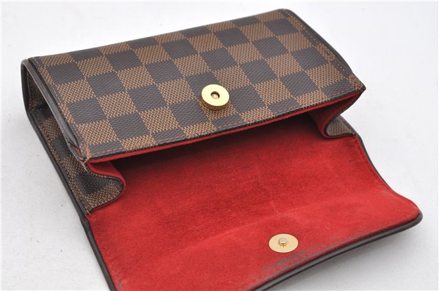 Authentic Louis Vuitton Damier Pochette Florentine S Waist Bag N51856 LV 7404E