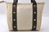 Authentic Louis Vuitton Antigua Cabas PM Hand Bag White Brown M40039 LV 7405D
