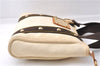 Authentic Louis Vuitton Antigua Cabas PM Hand Bag White Brown M40039 LV 7405D
