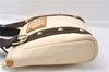 Authentic Louis Vuitton Antigua Cabas PM Hand Bag White Brown M40039 LV 7405D