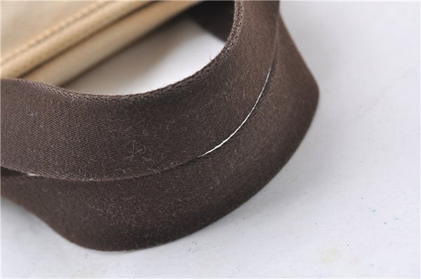 Authentic Louis Vuitton Antigua Cabas PM Hand Bag White Brown M40039 LV 7405D