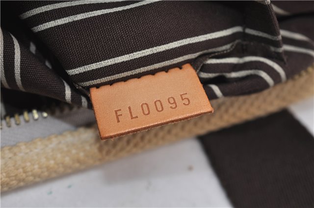 Authentic Louis Vuitton Antigua Cabas PM Hand Bag White Brown M40039 LV 7405D