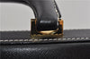 Authentic Burberrys Vintage Leather Business Briefcase Black 7405F