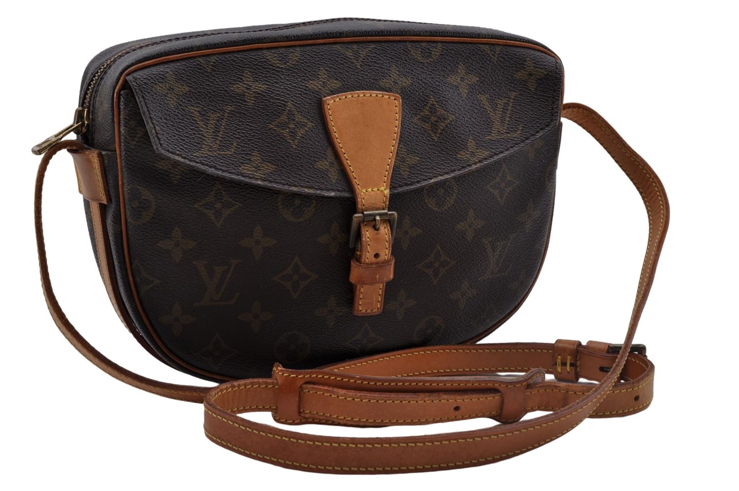 Auth Louis Vuitton Monogram Jeune Fille MM Shoulder Cross Bag M51226 LV 7406D