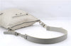BALENCIAGA Classic The Men's Day Shoulder Cross Bag Leather 141175 Ivory 7407D