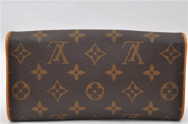 Authentic Louis Vuitton Monogram Pochette Twin PM Shoulder Bag M51854 LV 7413E