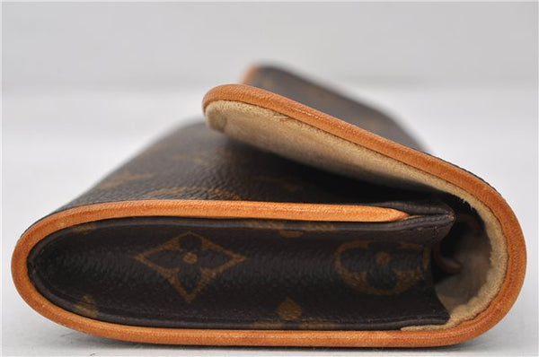 Authentic Louis Vuitton Monogram Pochette Twin PM Shoulder Bag M51854 LV 7413E