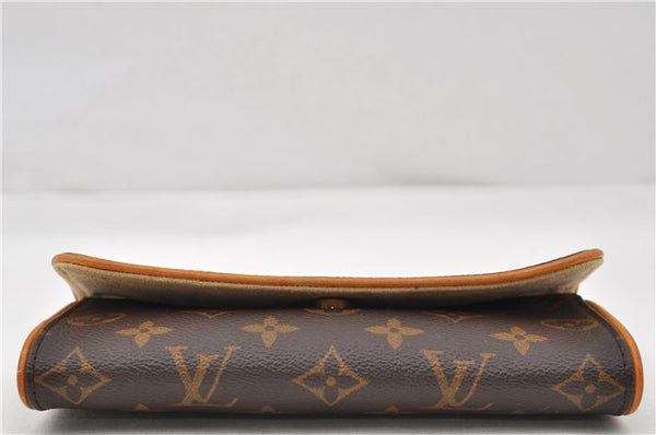 Authentic Louis Vuitton Monogram Pochette Twin PM Shoulder Bag M51854 LV 7413E