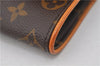 Authentic Louis Vuitton Monogram Pochette Twin PM Shoulder Bag M51854 LV 7413E