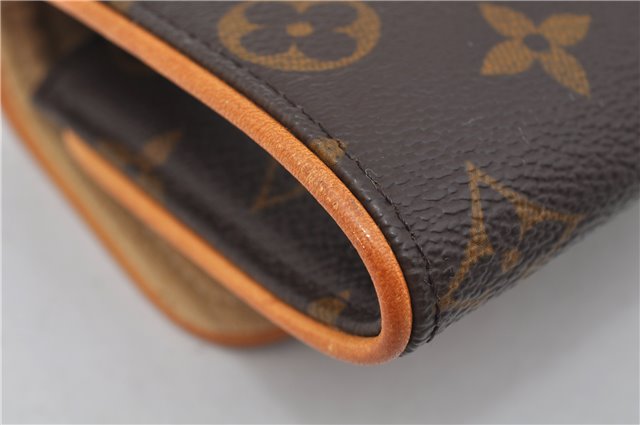 Authentic Louis Vuitton Monogram Pochette Twin PM Shoulder Bag M51854 LV 7413E