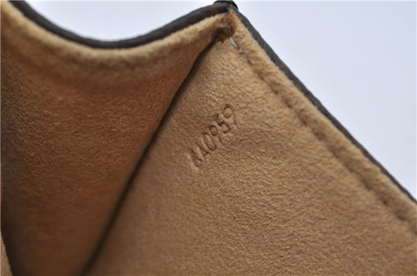 Authentic Louis Vuitton Monogram Pochette Twin PM Shoulder Bag M51854 LV 7413E